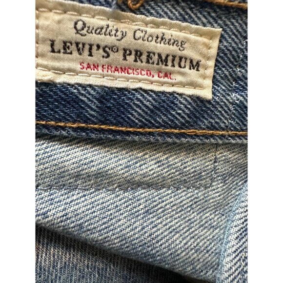 Levi’s 501 Premium Cut Off Denim Shorts 28 Distressed Light Wash - Picture 5 of 10